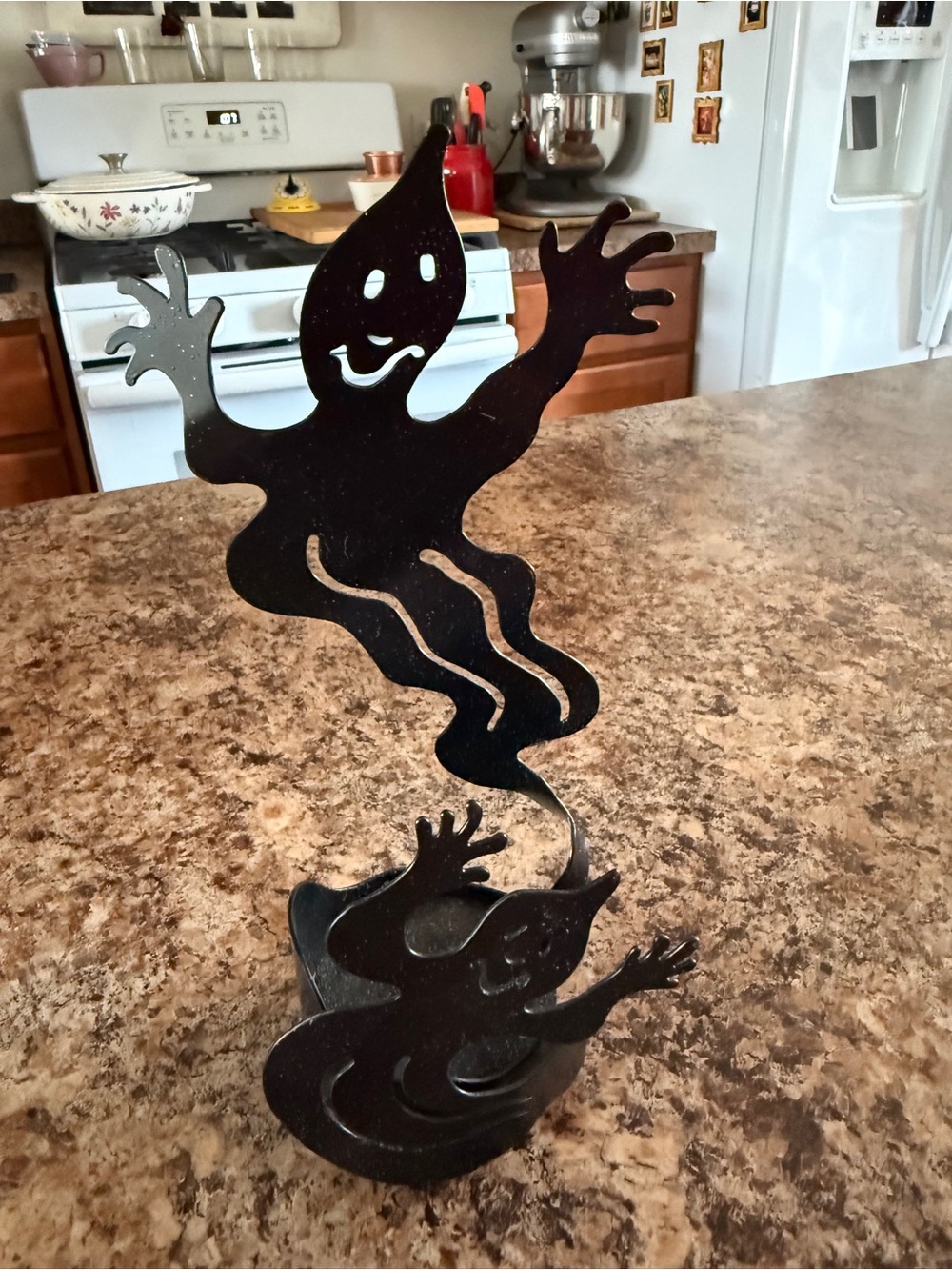 PartyLite Ghost Candle Holder Shadow Dancer Halloween Decoration - Picture 5 of 5